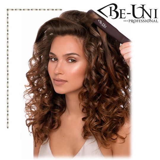 Выпрямитель Be-Uni Professional UNI STYLE BE128 Brown. Завивка волос утюжком!